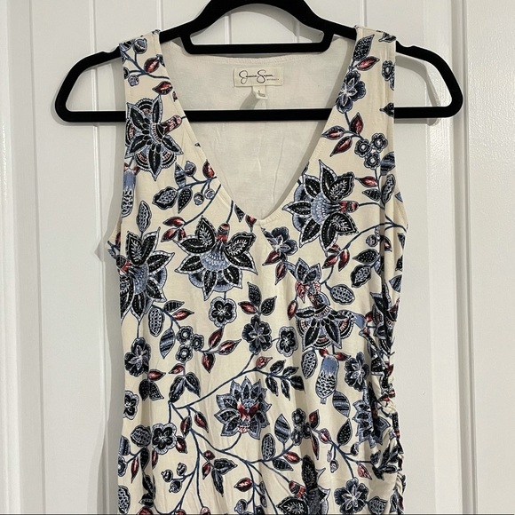 Jessica Simpson Floral Prints Ruched Dress - Picture 2 of 6